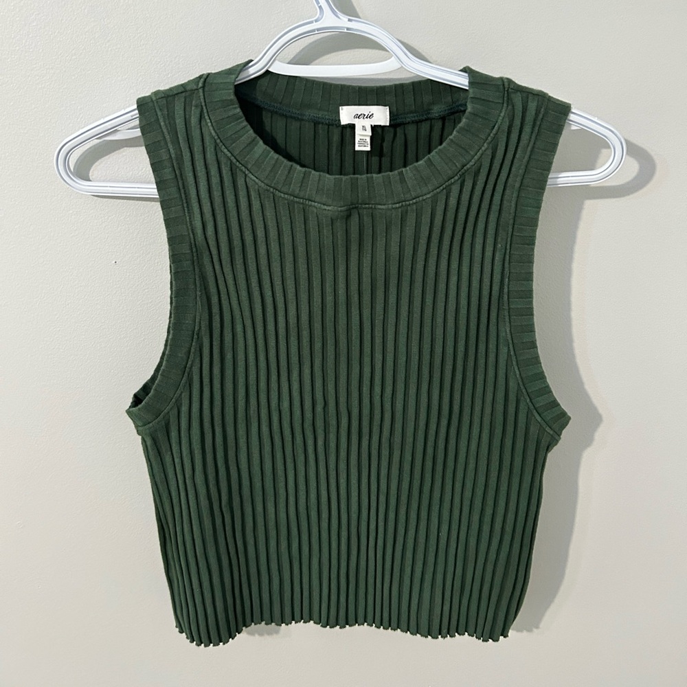 Green aerie tank top